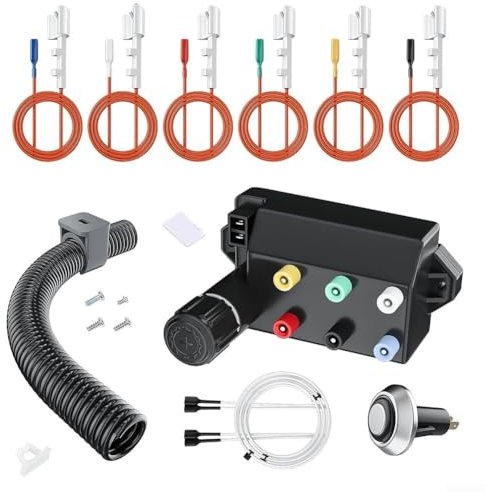 ZAMETTER Kit de encendido para barbacoa, kit de encendido electrónico, paquete completo del sistema de encendido de parrilla
