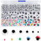 Romon Ojos Manualidades Adhesivos, 750 Piezas Colores Ojos de Plástico Autoadhesivos Wiggle Eyes, Ojos de Muñecas Redondos 6/8/10/12/15/18mm Para Manualidades De Scrapbooking Artesanía Accesorios