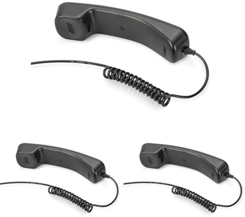 DIGITUS - Skype USB Telefonhörer, USB A Stecker (Packung mit 3)
