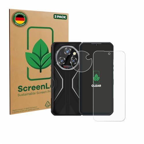 ScreenLeaf 2 Stück Schutzfolie für Oukitel WP55 Pro (Display+Kamera) [nachhaltiger Displayschutz, Folie, transparent, kratzfest]