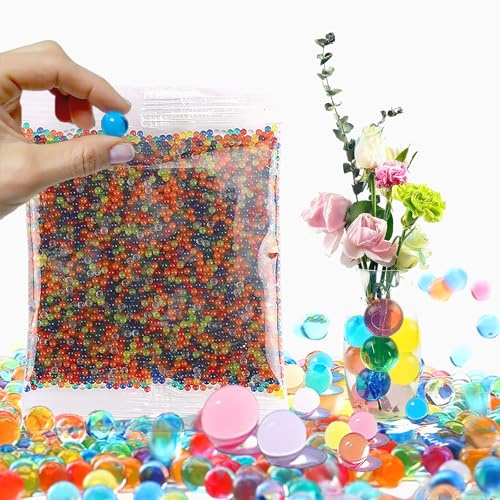 20070 PCS Water Beads for Vases Decoration,Decorative Water Balls for Plants，Eco-Friendly Biodegradable Gel Balls with Non-Toxic Material for Creative Play & Home Decor - 3 Types Size