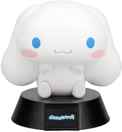 Paladone Sanrio Cinnamoroll Icon Light, 9cm Kawaii Figurine Lamp, AAA Battery Powered, Officially Licensed
