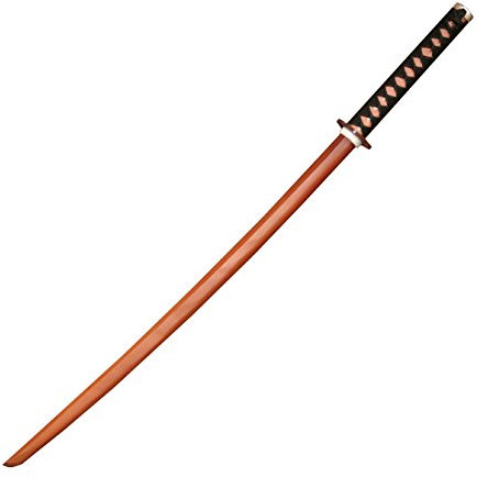 DEPICE Bokken Roteiche mit Seilwicklung - 600 g / 101 cm - Iaido Aikido Schwert, natur