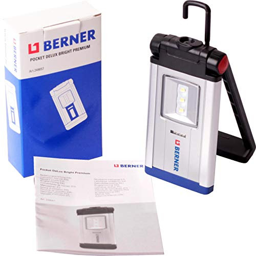 Berner Pocket Delux - Lámpara de taller con linterna LED brillante