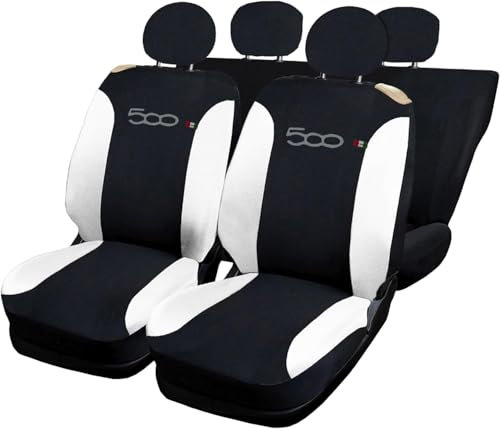 Lupex Shop 500 N.Bi Sitzbezüge, zweifarbig, schwarz/weiß