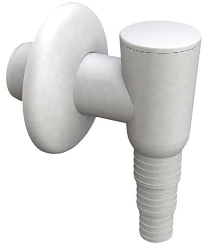 Bonomini 3530GZ32B0 Sifone a Valvola Esterno, Cromato/Bianco