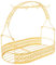 BESTonZON Tea Cup Holder, Coffee Cup Metal Wire Rack with Hook, Wrought Iron Coffee Mug Cup Holder, Golden Mug Holder Stand, Carry Holder Tea Set Rack Display Tea Set Display Stand