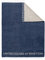 UNITED COLORS OF BENETTON. Tevere | Decke in Dunkelblau und Grau | 140 x 190 cm | Aus 60% Baumwolle und 40% Acryl | Ultraweich, Atmungsaktiv und Strapazierfähig | Wohnaccessoires