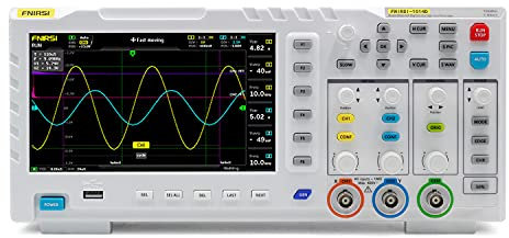 1014D - Osciloscopio generador de señales de entrada de doble canal 100 MHz x 2 ancho de banda analógica 1G Sa/s, tasa de muestreo 1 GB de espacio de almacenamiento