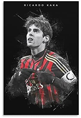 Ricardo Kaká Berühmter Athleten-Fußball-Poster, Leinwand, Poster, Wandkunst, Drucke, hängende Fotodekoration, Heimposter, Kunstwerke, 40 x 60 cm