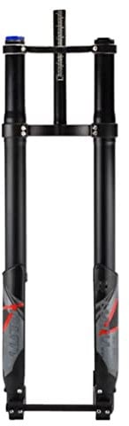 QHIYRZE Bike Inverted Fork 26/27.5/29Inch 5.0 Tire Fat Bike Suspension Fork Rebound Adjust Travel 220mm Air Fork Straight Thru Axle 15 * 150mm Manual Lockout