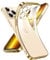 Supdeal Crystal Clear Case for iPhone 13 Pro Max, [Never Yellow] [Camera Protection], Thin Slim Fit Transparent Soft Silicone Phone Protective Case Cover, 6.7 Inch, Gold