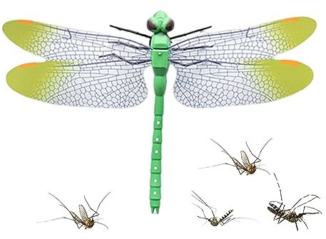 Fliegenvertreiber in Libellenform, Libellenform Lebensechte realistische Fliegenfalle Mückenfänger, Sicherer, harmloser Mückenfänger, Fliegenschutz für Camping, Klettern, Ausflüge