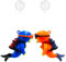MEMOFYND 2 Stück Taucher-Ornamente, Aquarium-Dekorationen, Niedliche Taucher-Dekoration (Blau, Orange)
