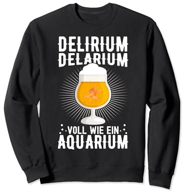Lustiger Trinkspruch - Saufen und voll wie ein Aquarium Sweatshirt