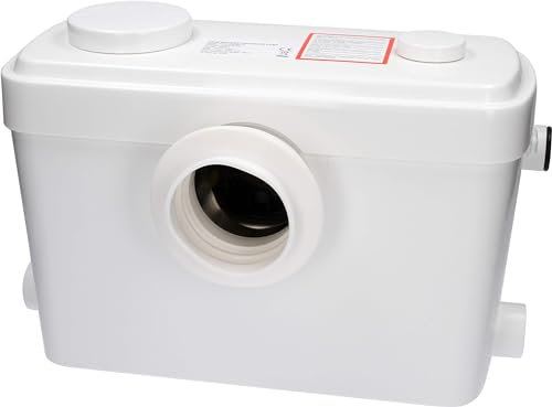 BAYSTONE Macerator Waste Pump 3 Inlets Quiet IP55 Rated Domestic Bathroom Toilet Basin Shower Bath