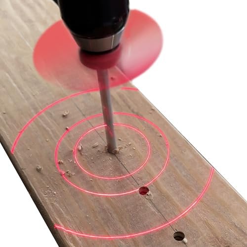 BullseyeBore Core CR1-101 Drill Guide for Straight Holes - Magnetic Drill Attachment with Efficient Red Laser for Visual Worksurface Alignment - Compatible with Common & Specialty Bits from 2 to 8