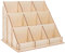 Housoutil Holz Grußkarten Aufbewahrung Aufkleber Display Grußkartenständer Postkarten Display