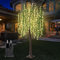 LOGT LED Lichterbaum Künstliche Warmes Weiß Lichtern und Stecker Kabel Baum Lampe Innen und Außen Dekorative Stehlampe Baum Lampe Willow Tree Künstlicher mit Beleuchtung Leuchtbaum Indoor,150CM