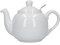 London Pottery 72110 Farmhouse Small Teapot with Infuser, Ceramic, White, 2 Cup (600 ml)