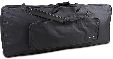 Keyboard Gig Bag Basic, 122x44x15 cm , mit Notentasche, schwarz, reiß- und wasserfest