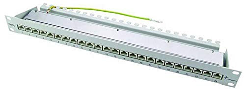 'Telegärtner J02023S0050 Patch Panel Cat.6 A (Profundidad), 24 x RJ45 Negro