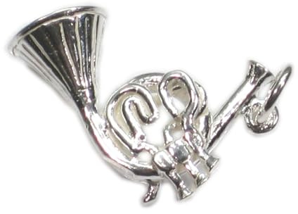Waldhorn Sterling Silber Charm .925 x 1 Musik Charms