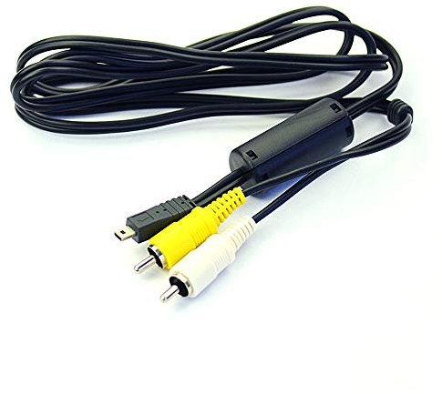 subtel Audio Video Composite Kabel EMC-7A für Casio Exilim EX-Z33 / Exilim EX-Z35 / Exilim EX-S8 / Exilim EX-Z350 / Exilim EX-H5 Videokabel Video Kabel