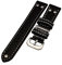 Uhrenarmband CAVARUST im Flieger-Style mit Nieten schwarz 22mm 4288