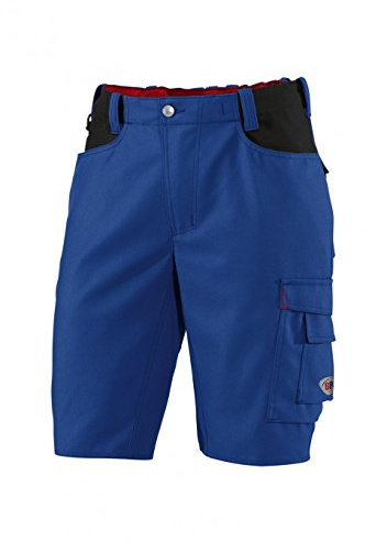 BP Workwear 1792-555-13 Shorts - Elastischer Rückenteil - Ergonomischer Schnitt - 65% Polyester, 35% Baumwolle - Normale Passform - Größe: 50n - Farbe: königsblau/schwarz