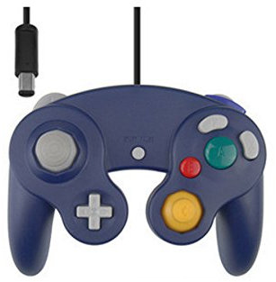 Manette Vibrante pour GameCube/Wii Violette Générique neuve
