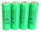 4 er Set Solar-Akku, leistungsstarke, wiederaufladbare Batterien AA- NiMH, 800mAh