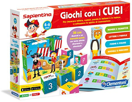 Clementoni 11970 - Lernspiel mit bunten Würfeln