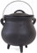 Something Different Cast Iron Cauldron with Pentagram, Black, 19 cm