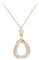 Carissima Gold Damen Collier Tricolor - 3.19.8634
