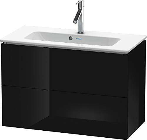 Duravit Duravit Waschtischunterbau Compact L-CUBE 550 x 820 x 391 mm schwarz hochglanz