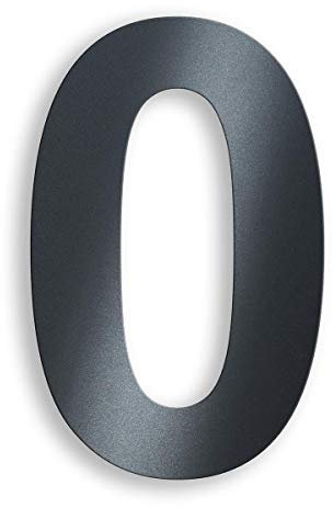 Numéro de maison en acier inoxydable RAL7016 - Couleur anthracite - Hauteur 20 cm