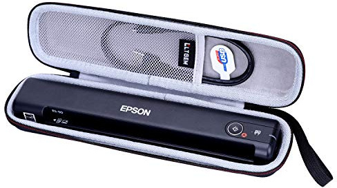 LTGEM Étui Rigide pour Scanner de Documents Portable Epson Workforce ES-50/55R/60W/65WR & DS-30/70/80 et Epson RapidReceipt RR-60/70W