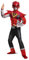 Red Ranger Outfit for Kids, Beast Morphers Power Ranger Costume, Muscle Padded Character Jumpsuit, Child Size Large (10-12)