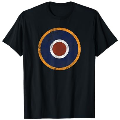 Supermarine Spitfire | RAF Type C1 Vintage Air Force Roundel Maglietta