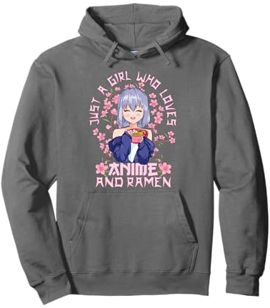 Kitschy Fleurs de Cerisier Japonais - Ramen Anime Fille Sweat à Capuche