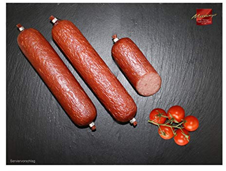 Kochsalami Pur I Wurst aus Thüringen I 4x 250g