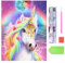 GOTH Perhk 5D Einhorn Diamant Malerei Kit, 30x40cm Full Drill Kristall Strass DIY Diamond Painting mit Diamond Painting Zubehör für Wand Dekoration und Geschenk(Stil 02)