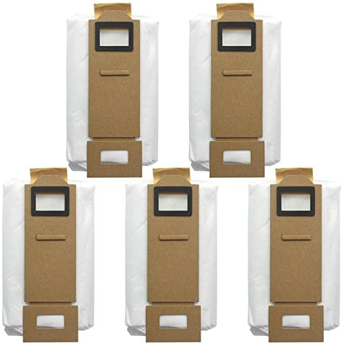 Odashen 5 Pack Staubbeutel Zubehör für Xiaomi Roborock S7/ S7 Maxv Plus/ S7 Plus/ S7 Maxv/ T7Splus Staubsauger Ersatzteile