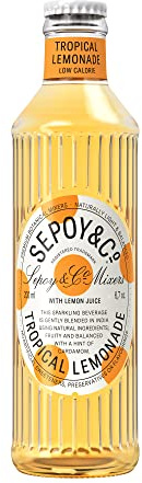 SEPOY & CO. Tropical Sparkling Lemonade - 200 ml (Pack of 6) | Premium Cocktail Mixer, Made with Natural Pineapple & Lemons, Low Calorie, Sparkling Lemonade Mocktail