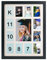 GMFrames Schwarz Schuljahre Bilderrahmen Abschluss Bilderrahmen Collagesrahmen mit Passepartout, Zeigt EIN 13x18cm -Foto und EIN zwölf 6x9cm Bildan
