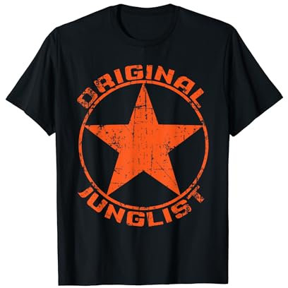 Original Junglist Shirt Drum and Bass DnB 90er Burnt Remix T-Shirt