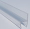 VisuAllglass - Junta para cortina de cristal, Repuesto universal transparente de 2 m. Para cristales de 6-8-10 mm. Válido en perfil ducha - mampara tipo corredera y plegable. (Junta h minúscula 6 mm)