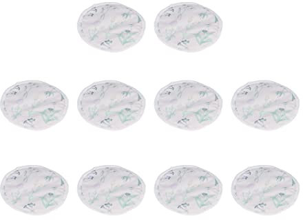 10 coppette assorbilatte per allattamento, riutilizzabili, lavabili, traspiranti, ad assorbimento rapido (fiori)