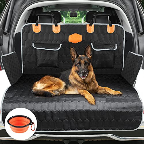 OneAmg Protection Coffre Voiture Chien, Universel Housse Voiture Chien avec Protection Latérale Housse Protection Antidérapant Étanche et Résistant Aux Rayures avec